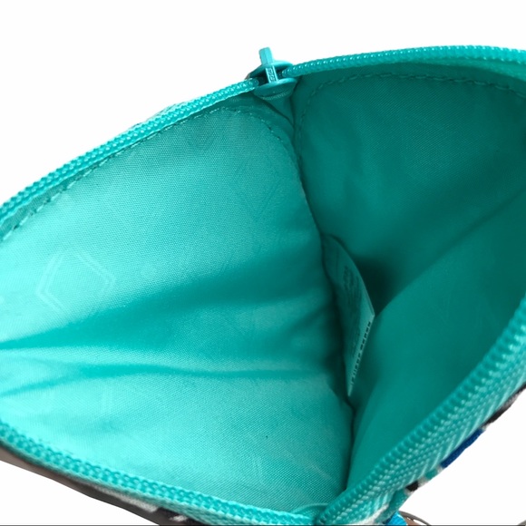 Vera Bradley Bag Charm & Coin Purse Go Fish Blue - Picture 3 of 4